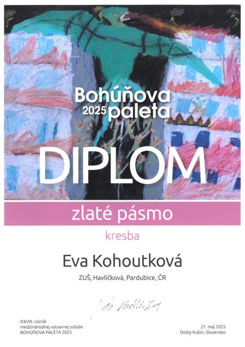 Bohunova paleta - diplom